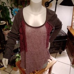 Free People Mixed Media Tunic